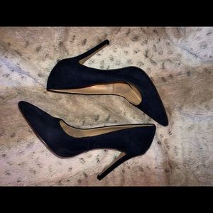 Saks Fifth Avenue Royal Blue Suede Pumps